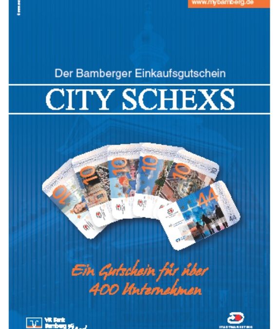 Der Bamberger Einkaufsgutschein – CITY SCHEXS